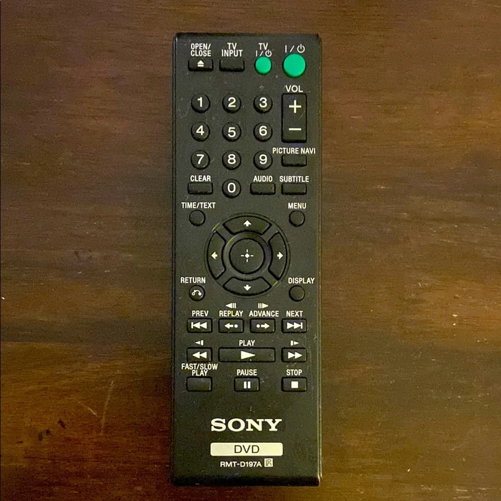 SONY DVD Remote RMT-D197A